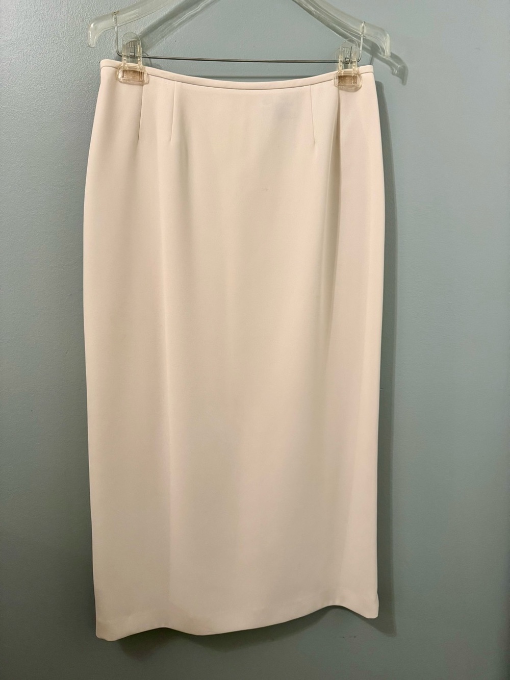 Vintage Le Suit Cream Women's Jacket and Skirt Suit Set Size 10P - Picture 8 of 13